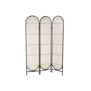 Parawan DKD Home Decor Brązowy Metal Rattan (126 x 2 x 180 cm)