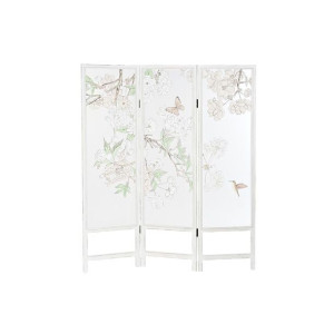 Parawan DKD Home Decor Kvety Drewno Nylon (150 x 2 x 180 cm)
