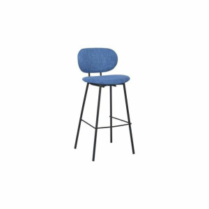 Taboret DKD Home Decor Niebieski Poliester Metal (50 x 46 x 101 cm)