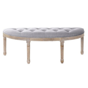 Taboret DKD Home Decor Jasnoszary (125 x 43 x 48 cm)