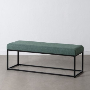 Taboret Tkanina syntetyczna Metal Kolor Zielony 120 x 40 x 45 cm