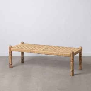 Taboret 150 x 57 x 51 cm Drewno Naturalne Włókno