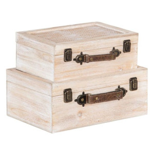 Kufer 34,5 x 24 x 14 cm Rattan DMF