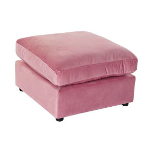 Ergonomiczny DKD Home Decor Różowy Poliester Nowoczesny (55 x 55 x 30 cm)