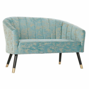 Sofa DKD Home Decor Kolor Zielony Poliester Brzoza Złoty Glam (