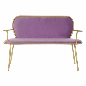 Sofa DKD Home Decor Poliester Metal Nowoczesny Liliowy (129 x 60 x 84 cm)