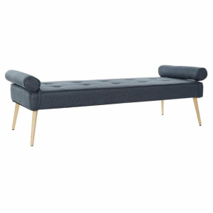 Siedzenie DKD Home Decor Niebieski Poliester Drewno MDF (184 x 76 x 62 cm)