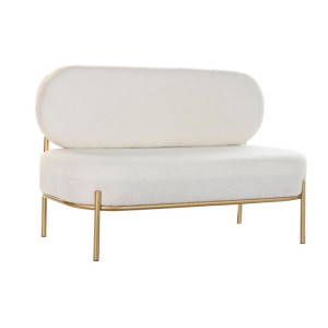 Sofa DKD Home Decor Beżowy Złoty Metal (116 x 61 x 79 cm)