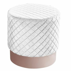 Ergonomiczny DKD Home Decor Biały Poliester Drewno MDF (41 x 41 x 41 cm)