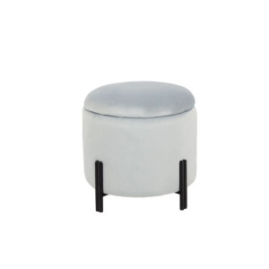 Ergonomiczny DKD Home Decor Szary Metal Poliester (42 x 42 x 42 cm)