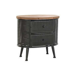Stolik Nocny DKD Home Decor Jodła Metal (53 x 35 x 51 cm)