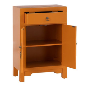 Stolik Nocny NEW ORIENTAL 45 x 26 x 69 cm Pomarańczowy DMF