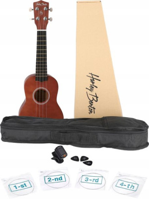 Ukulele sopranowe Harley Benton UK-11DW Zestaw Brą