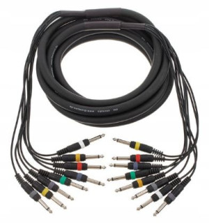 Kabel wieloparowy multicore Jack 6,3 mm 5 m