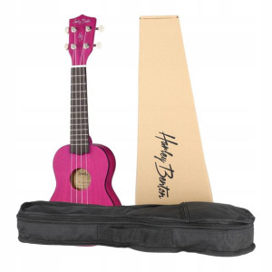 Ukulele sopranowe UK-12 Różowe z pokrowcem drewno