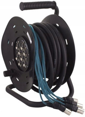 Kabel wieloparowy multicore XLR 15 m bęben
