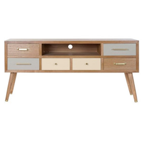 MebleTV DKD Home Decor Szary Krem Metal Melamina (140 x 40 x 67 cm)