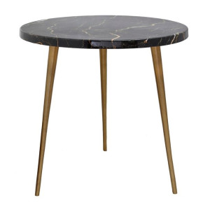 Stolik DKD Home Decor Złoty Brązowy Aluminium (46 x 46 x 46 cm)