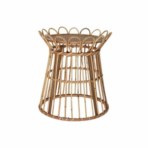 Stolik DKD Home Decor Szkło Brązowy Rattan Tropikalny (42 x 42 x 45 cm)