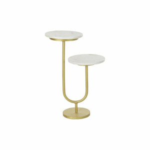 Stolik DKD Home Decor Złoty Metal Marmur (45 x 27 x 63 cm)