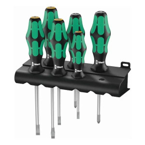 Zestaw wkrętaków Kraftform Lasertip + wieszak 05105656001 WERA