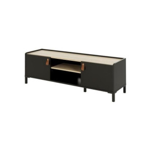 MebleTV Gami Czarny Dub (136 x 40 x 44 cm)