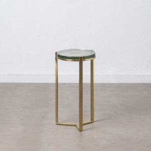 Stolik 28 x 28 x 53,5 cm Szkło Złoty Metal
