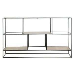 Regał DKD Home Decor Czarny Złoty Aluminium 3 Półki (140 x 30 x 85 cm)