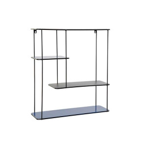 Regał DKD Home Decor Czarny Metal Granatowy 2 Półki (50 x 16 x 60 cm)