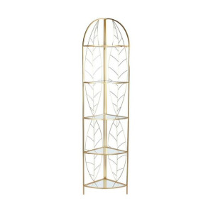 Regał DKD Home Decor Lustro Złoty Metal (33 x 33 x 181,5 cm)
