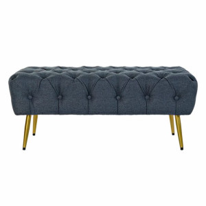Taboret DKD Home Decor   Niebieski Metal Poliester (103 x 46 x 42 cm)