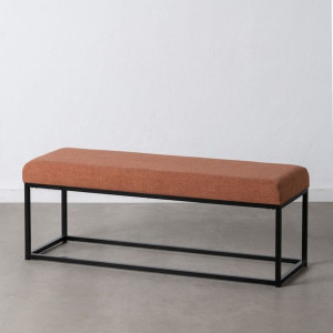 Taboret Tkanina syntetyczna Metal Ciemnoczerwony 120 x 40 x 45 cm