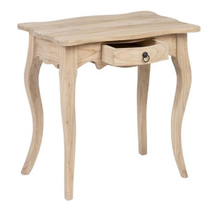 Stolik Nocny Naturalny drewno mindi 66 x 45 x 66 cm