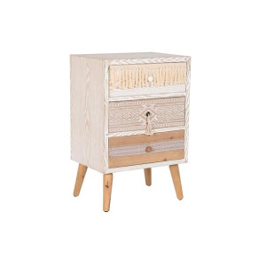 Stolik Nocny DKD Home Decor Jodła Bawełna (48 x 35 x 72 cm)