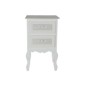 Stolik Nocny DKD Home Decor Drewno Biały Drewno MDF (40 x 34 x 66,5 cm)
