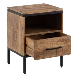 Stolik Nocny AVA Naturalny Drewno mango 40 x 35 x 55 cm