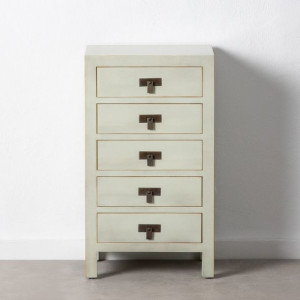 Stolik Nocny 44 x 34 x 77 cm Drewno Jasny Zielony DMF