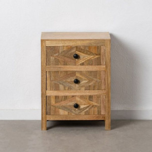 Stolik Nocny 45 x 31 x 60 cm Naturalny Drewno mango