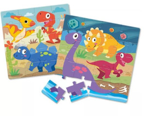 Askato Puzzle Magnet Dinozaury