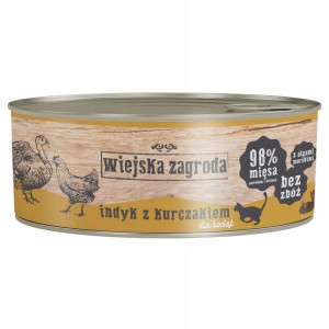 Karma kociąt WIEJSKA ZAGRODA Indyk kurczak 85 g