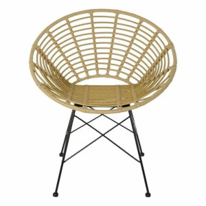 Krzesło do Jadalni DKD Home Decor Metal Rattan (72 x 64 x 78 cm)