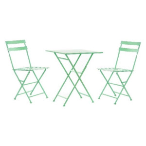 Zestaw Stołowy z 2 Krzesłami DKD Home Decor Metal (3 pcs)