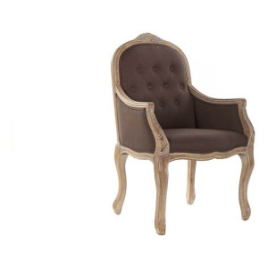 Krzesło DKD Home Decor Płótno Drewno kauczukowe (63.5 x 49.5 x 102 cm)