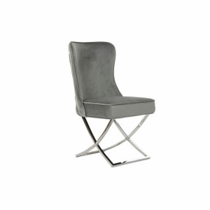 Krzesło do Jadalni DKD Home Decor Poliester Stal (53 x 64 x 99.5 cm)