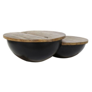 Stolik DKD Home Decor Metal Drewno (114 x 76 x 33 cm)