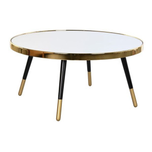 Stolik DKD Home Decor Lustro Stal Glamour (82,5 x 82,5 x 40 cm)