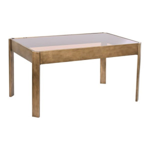 Stolik DKD Home Decor 102 x 62 x 53 cm Szkło Metal Aluminium