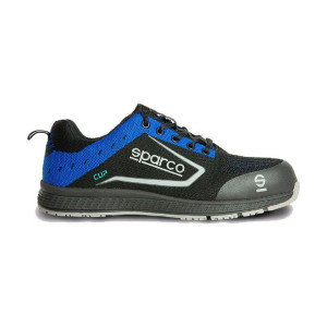 Obuwie Ochronne Sparco Cup Nraz Niebieski/Czarny S1P Czarny/Niebieski