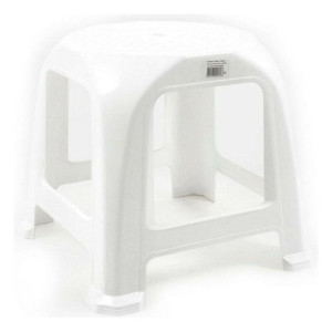 Taboret Step Plastikowy Biały (34 x 34 x 31 cm)