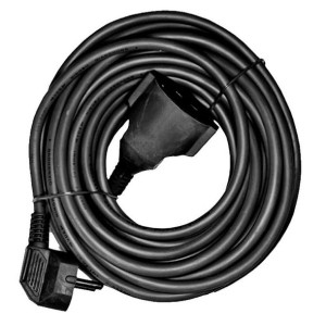 Przedłużacz EDM Elastyczny 3 x 1,5 mm Czarny 15 m